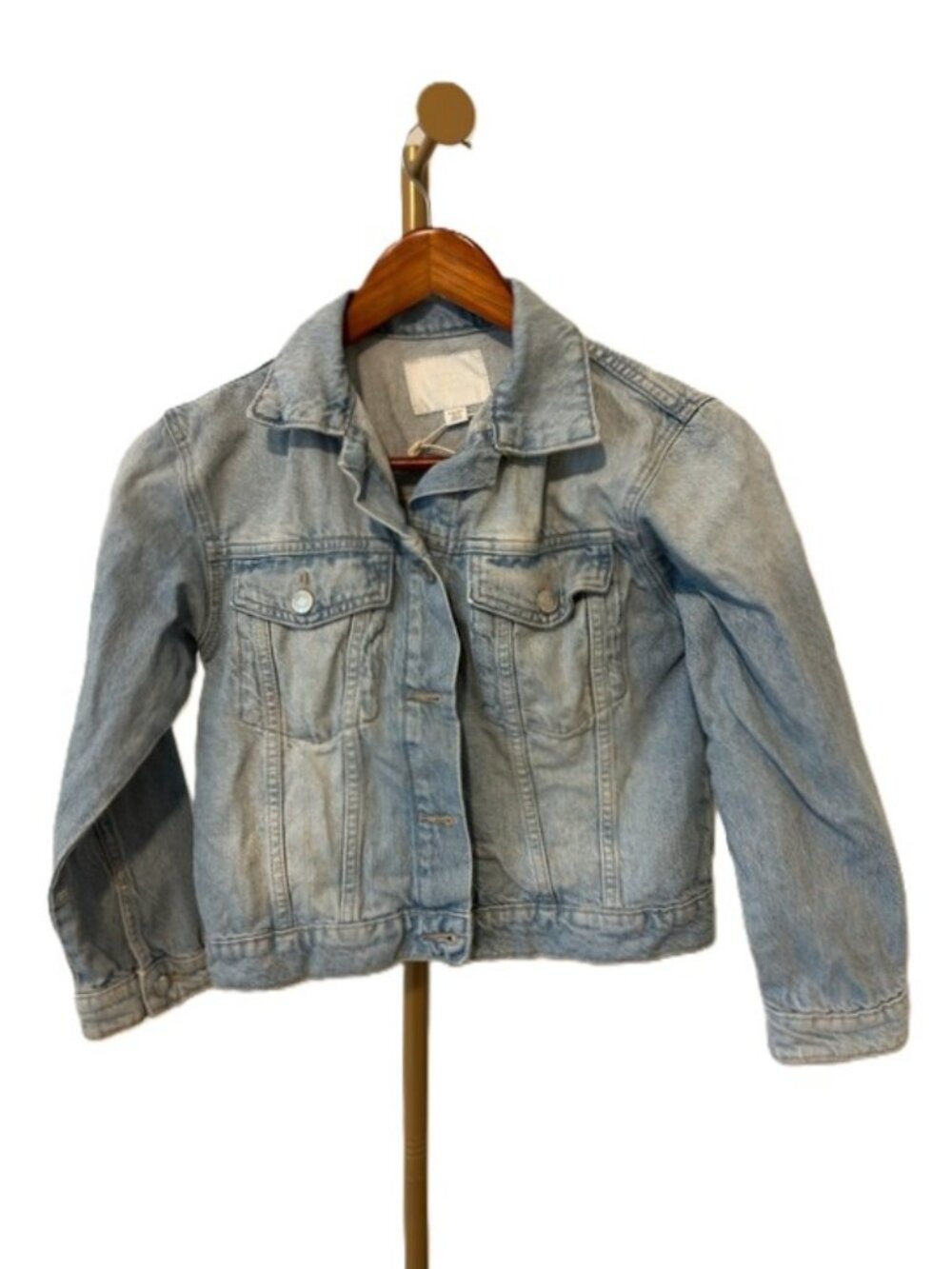 Zara Girls Light Wash Denim Jacket Size 9/10 Worn Once